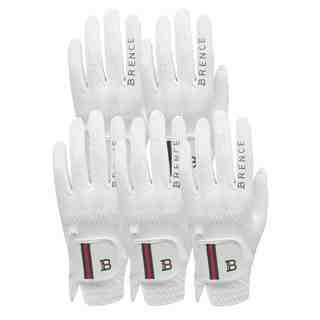브렌스 여성용 핑거라인 골프장갑 왼손용, 화이트, 5개