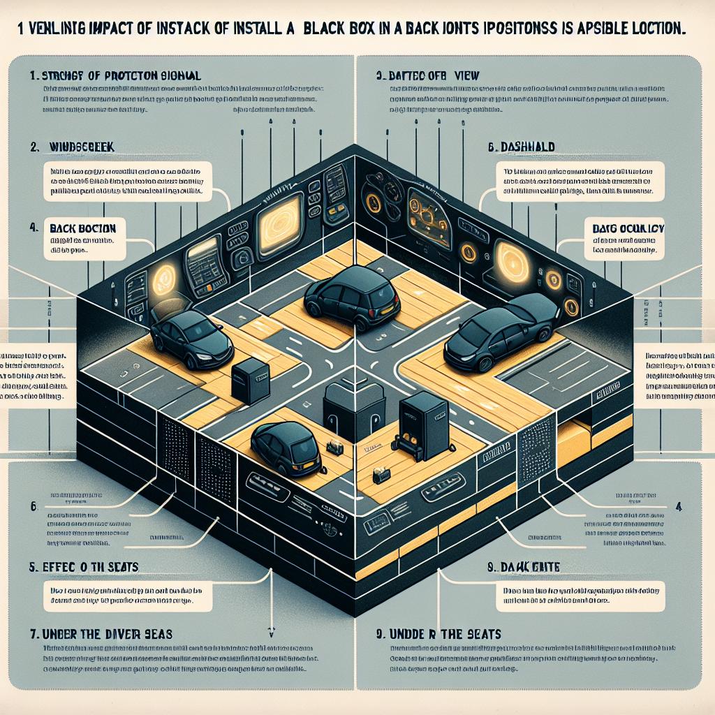 블랙박스 설치 위치에 따른 효과 차이